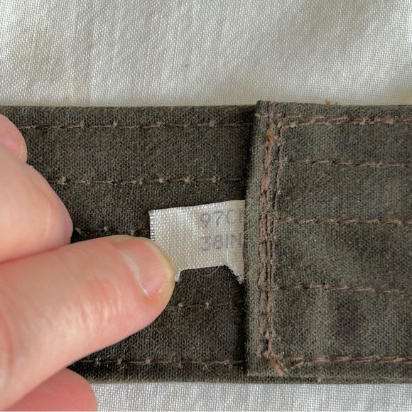 Men's Army Green Tactical Style Grommet Canvas Belt - Picture 6 of 12